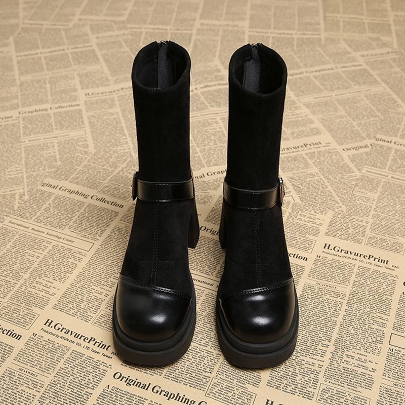 レディース 厚底 ショートブーツ チャンキーヒール 太ヒール - No Show Sock Women のレビューと価格