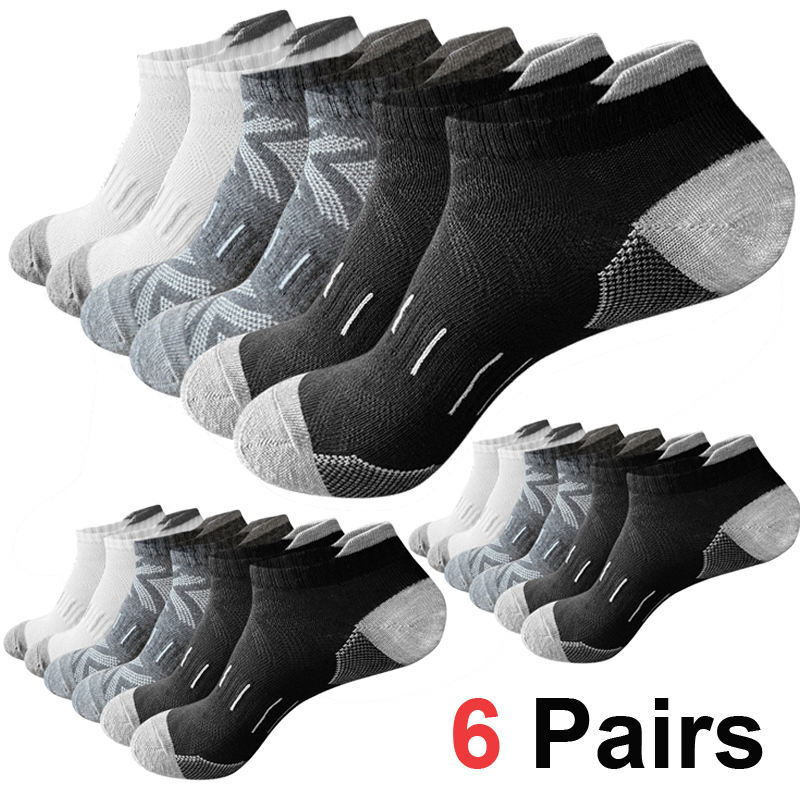 6/12足組 クッション性のあるアスレチックアンクルソックス - Athletic Sock Cushion のレビューと価格