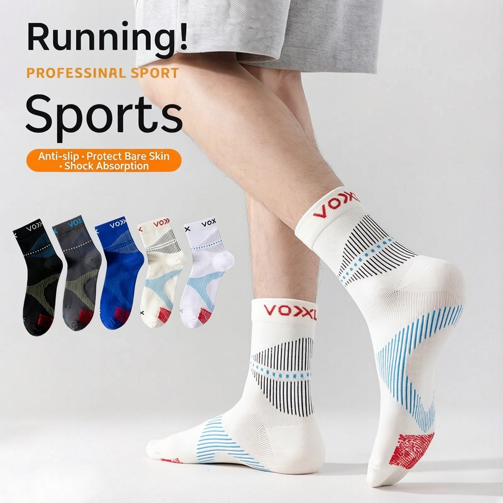 WRELS 1/2/3 ペア ランニングソックス 吸湿発散性 - Athletic Sock Cushion のレビューと価格